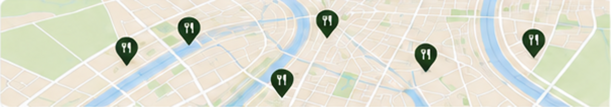 Mapa de restaurantes cercanos